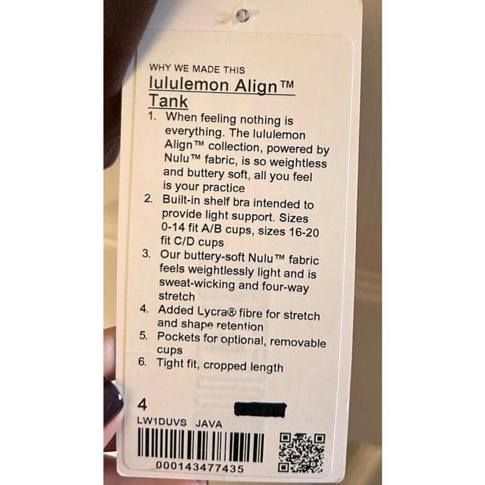 Lululemon Align Tank Women's 4 - Picture 3 of 4